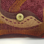 Load image into Gallery viewer, CRANBERRY &amp; PURPLE Handmade Short Brim Hat &amp; Handbag Set
