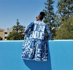 Load image into Gallery viewer, &quot;I AM ENOUGH&quot; Hand Bleached Women&#39;s Denim Jacket
