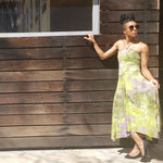 Load image into Gallery viewer, PEA GREEN Kerchief Dress Set.
