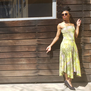 PEA GREEN Kerchief Dress Set.