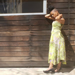 Load image into Gallery viewer, PEA GREEN Kerchief Dress Set.
