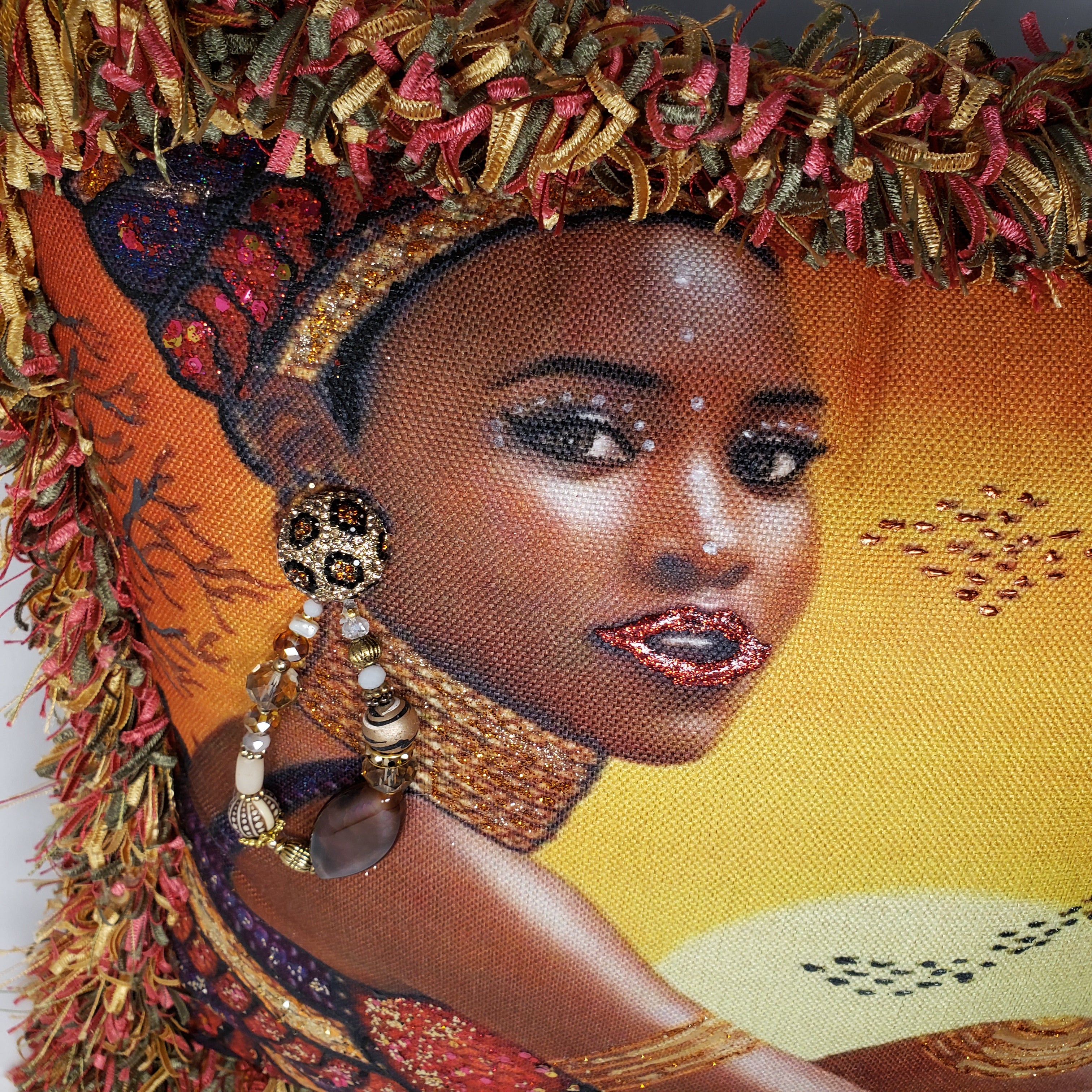 Decorative Pillow- African Woman Bold Headwrap