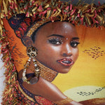Load image into Gallery viewer, Decorative Pillow- African Woman Bold Headwrap
