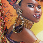 Load image into Gallery viewer, Decorative Pillow- African Woman Bold Headwrap

