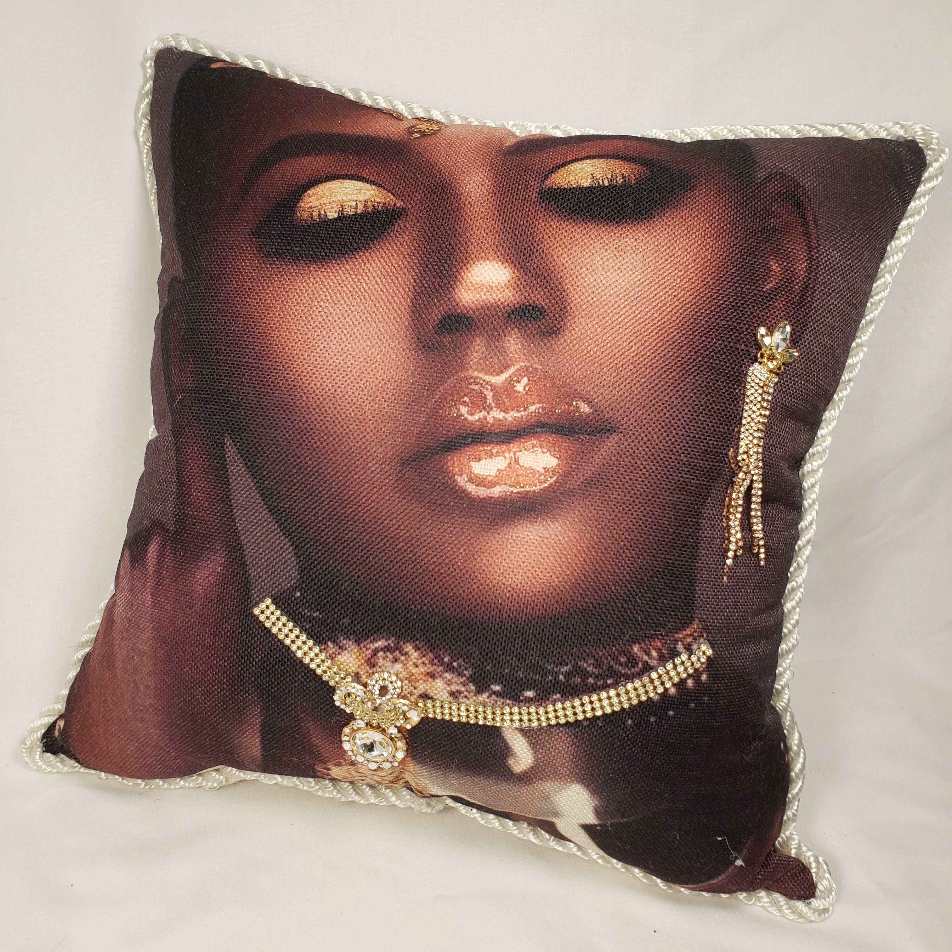 Decorative Pillow- Beautiful Bald Woman