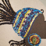 Load image into Gallery viewer, Decorative Pillow- African Woman Butterfly Design
