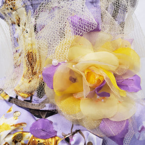 LAVENDER & CANARY Handmade Short Brim Hat & Handbag Set