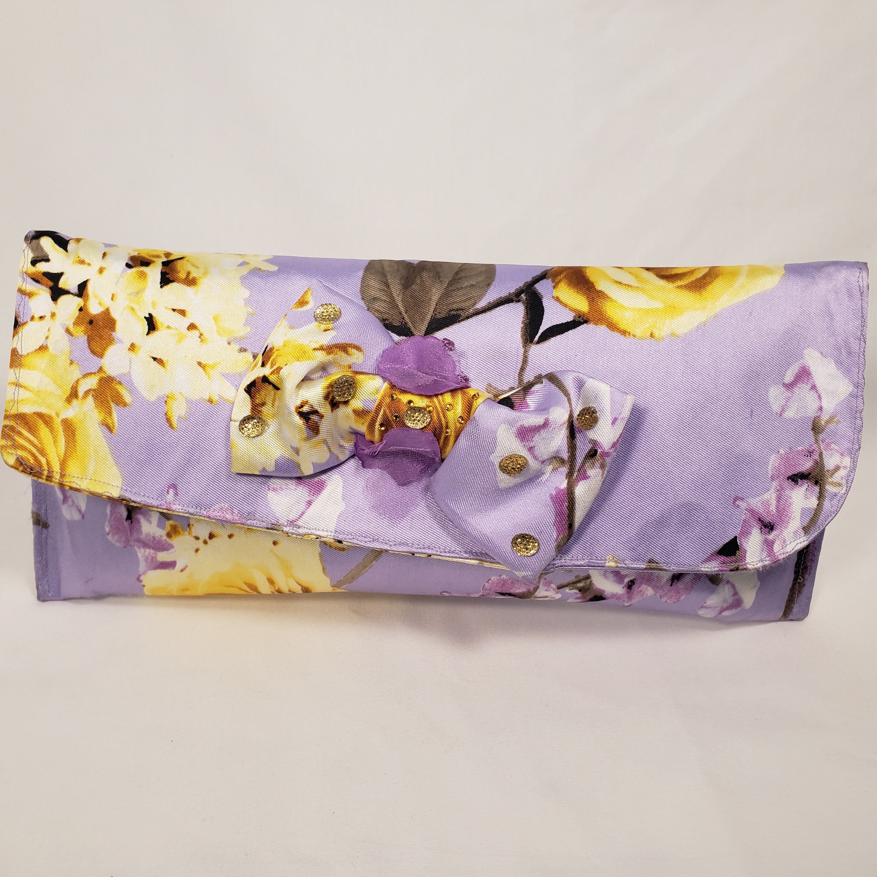 LAVENDER & CANARY Handmade Short Brim Hat & Handbag Set