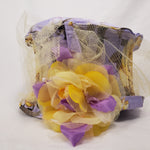 Load image into Gallery viewer, LAVENDER &amp; CANARY Handmade Short Brim Hat &amp; Handbag Set
