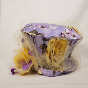 LAVENDER & CANARY Handmade Short Brim Hat & Handbag Set