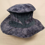 Load image into Gallery viewer, TIE-DYE DENIM Handmade Wide Brim Hat
