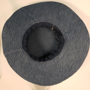 TIE-DYE DENIM Handmade Wide Brim Hat