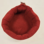 Load image into Gallery viewer, CRANBERRY &amp; PURPLE Handmade Short Brim Hat &amp; Handbag Set
