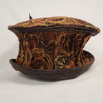 Load image into Gallery viewer, Brown &amp; Mustard Handmade Short Brim Hat &amp; Handbag Set
