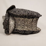 Load image into Gallery viewer, Handmade Brocade Short Brim Hat (Side)
