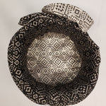 Load image into Gallery viewer, Handmade Brocade Short Brim Hat (Inside)
