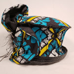 Load image into Gallery viewer, Handmade Short Brim Ankara Hat (Side)
