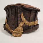 Load image into Gallery viewer, Handmade Short Brim Faux Leather Hat (Front)
