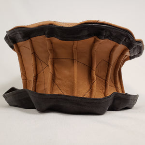 Handmade Short Brim Leather Hat (Back)