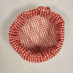 Load image into Gallery viewer, Handmade Short Brim Polka-Dot Hat (Inside)
