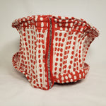 Load image into Gallery viewer, Handmade Short Brim Polka-Dot Hat (Front)
