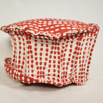 Load image into Gallery viewer, Handmade Short Brim Polka-Dot Hat (Side)
