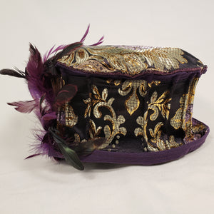  Handmade Brocade Short Brim Hat (Side)