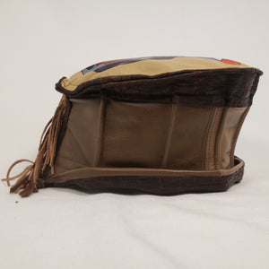 Handpainted Leather Hat (Left Side)