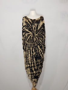 T-Top - Black & Beige Tie Dye