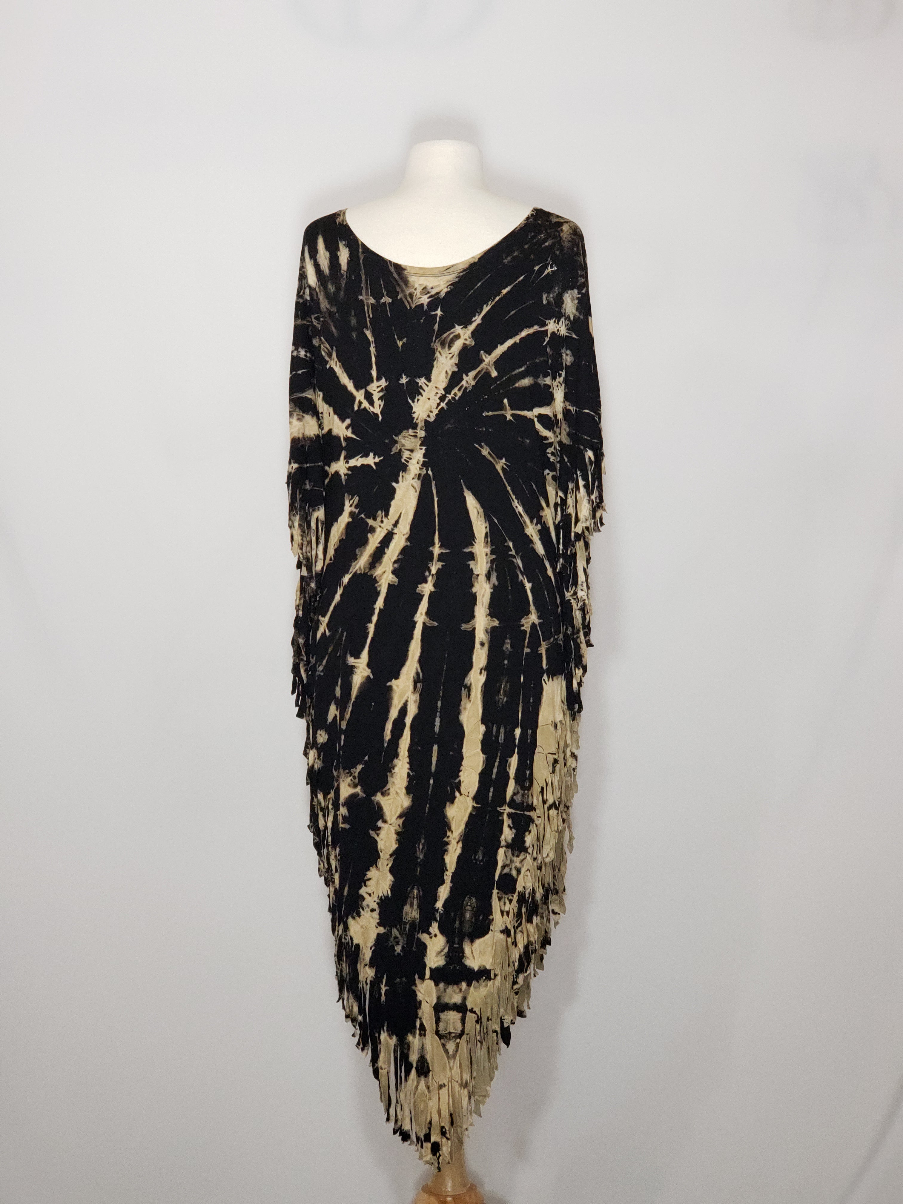 T-Top - Black & Beige Tie Dye