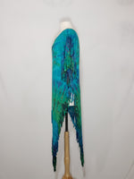 Load image into Gallery viewer, T-Top - Teal &amp; Green Tie Dye

