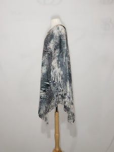 T-Top - Black, White & Grey Tie Dye