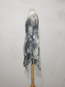 T-Top - Black, White & Grey Tie Dye