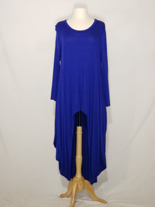 Long Sleeve High Low -Royal Blue w/ pockets