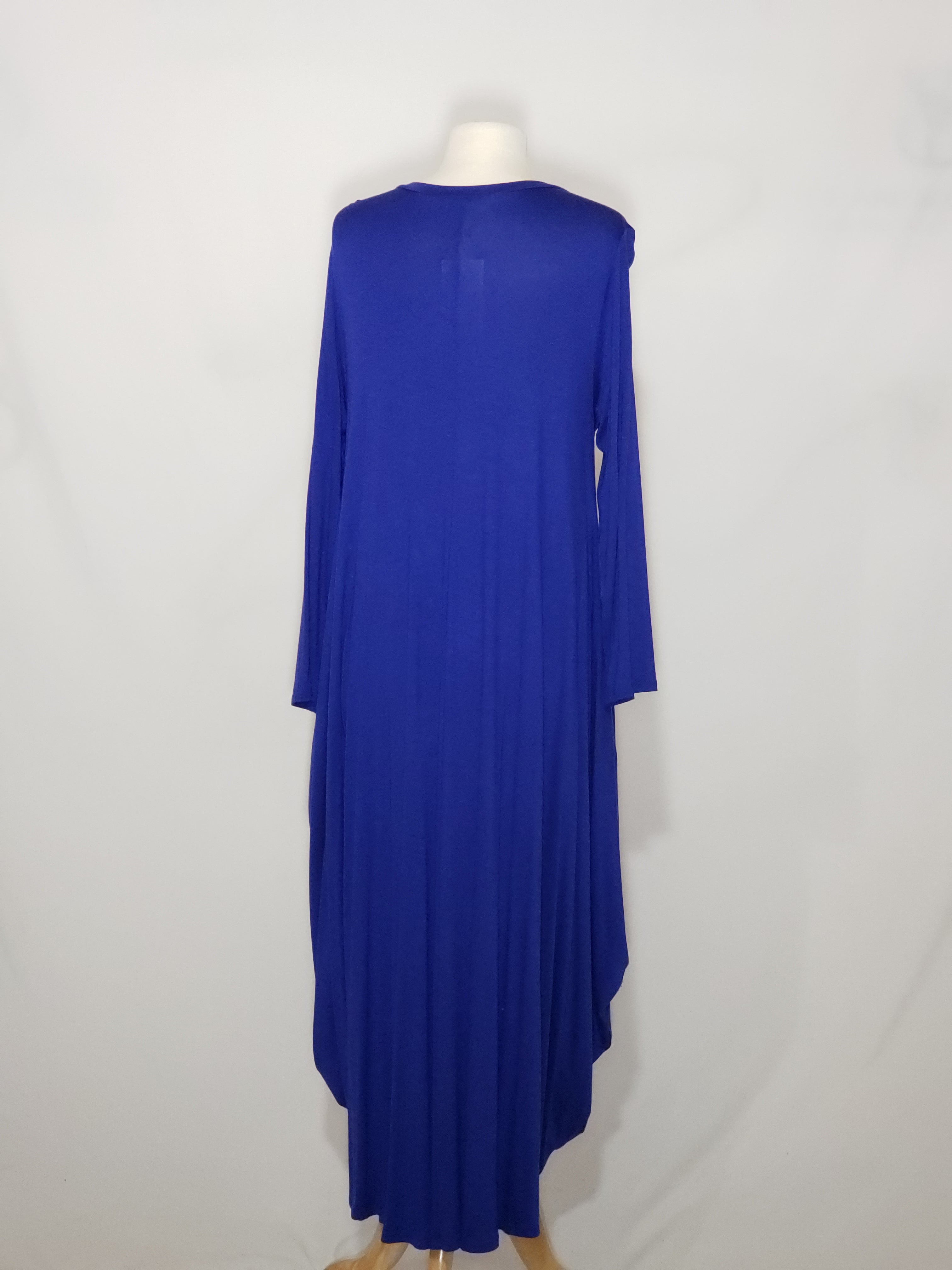 Long Sleeve High Low -Royal Blue w/ pockets