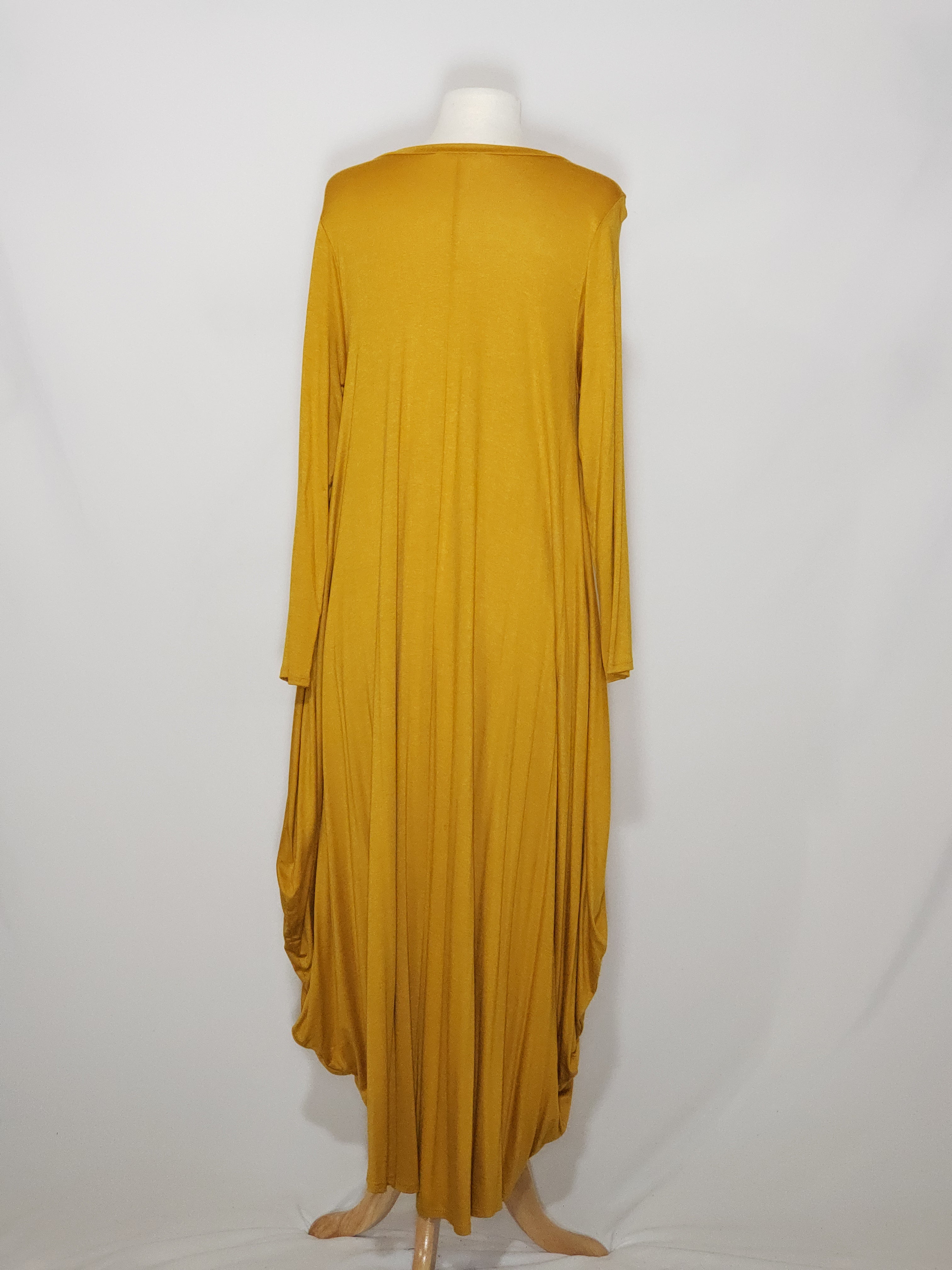 Long Sleeve High Low - Golden w/ pockets