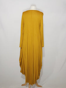Long Sleeve High Low - Golden w/ pockets