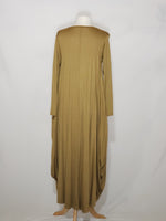Load image into Gallery viewer, Long Sleeve High Low - Camel Brown/ Gold w/ pockets
