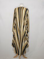 Load image into Gallery viewer, Long Sleeve High Low - Brown Stripes w/ pockets
