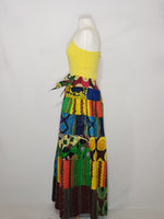 Load image into Gallery viewer, African Skirt - Long Skirt &amp; Head Wrap
