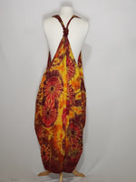 Load image into Gallery viewer, Tie Dye Racer Back Dress- Yellow, Maroon, Red
