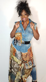 Load image into Gallery viewer, Denim Vest (Sheer Duster)
