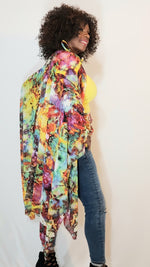 Load image into Gallery viewer, Kimono- Multi-Colored Orange, Purple, Pink, Black, Green
