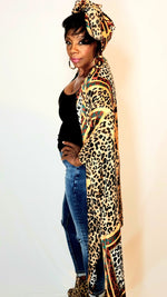 Load image into Gallery viewer, Kimono- Leopard, Brown, Black
