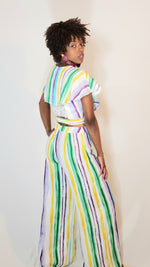 Load image into Gallery viewer, Jump Suit- Multi Colored (Stripped)
