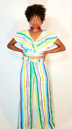 Load image into Gallery viewer, Jump Suit- Multi Colored (Stripped)
