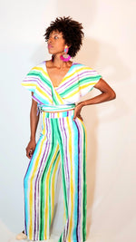 Load image into Gallery viewer, Jump Suit- Multi Colored (Stripped)
