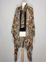 Load image into Gallery viewer, Kimono- Leopard, Brown, Black
