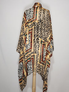 Kimono- Leopard, Brown, Black