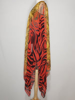 Load image into Gallery viewer, Kimono- Zebra, Red, Brown, Black
